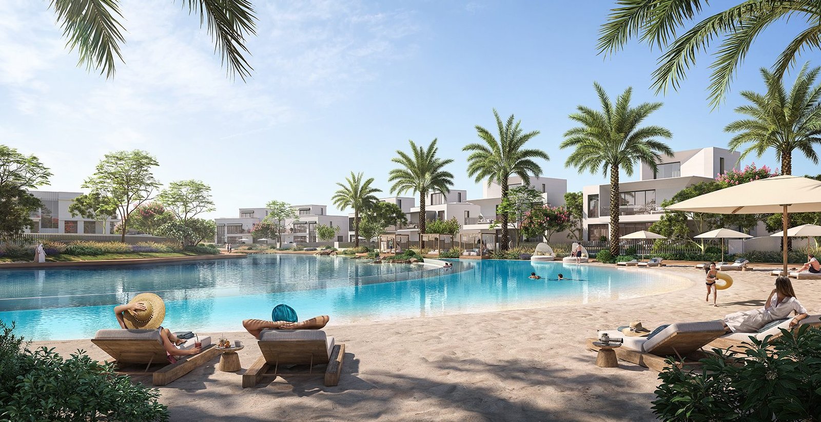 Emaar Oasis villas master-planned community with water features