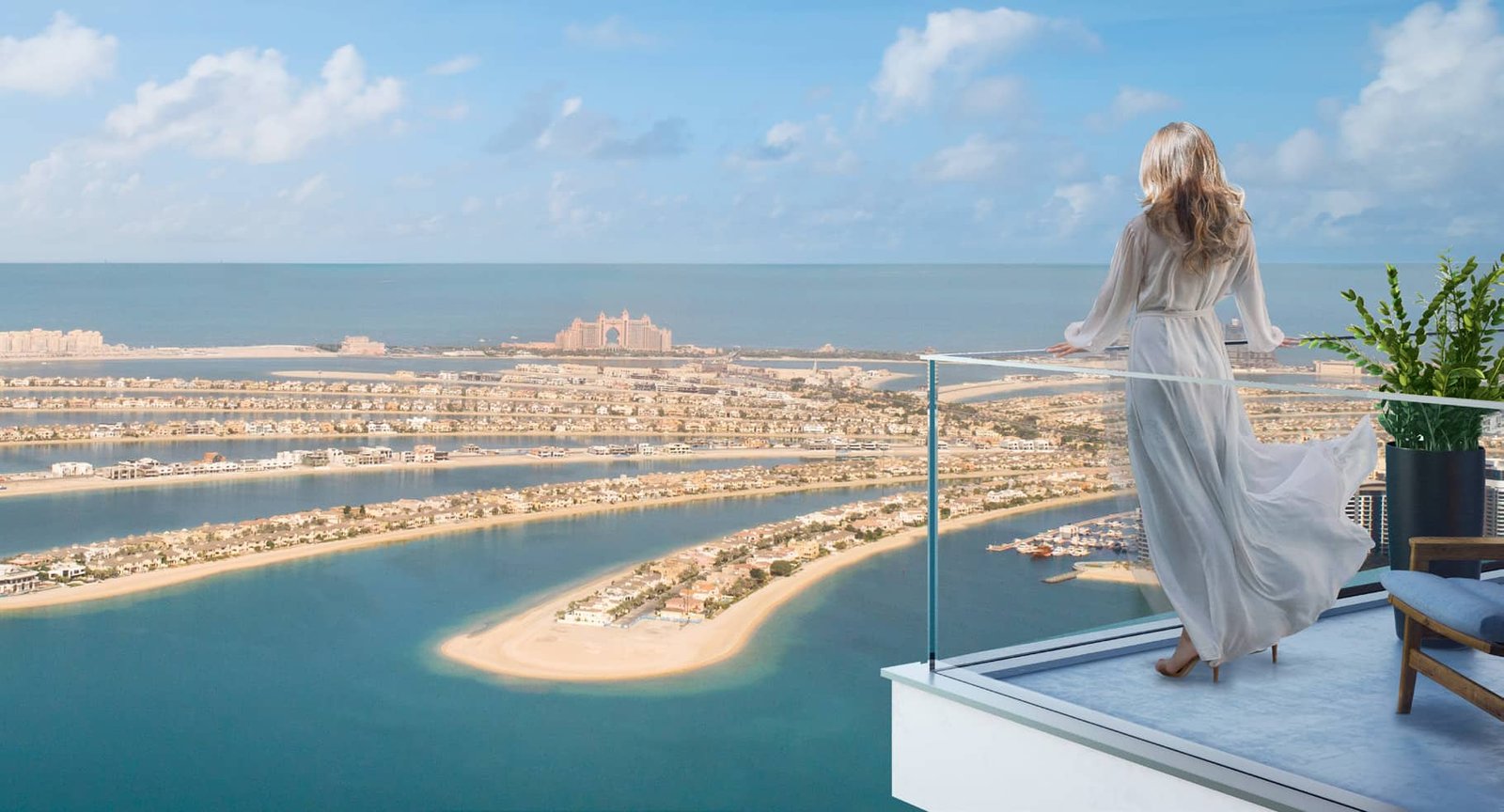 Emaar Beachfront Beach Isle tower exterior with sea views in Dubai