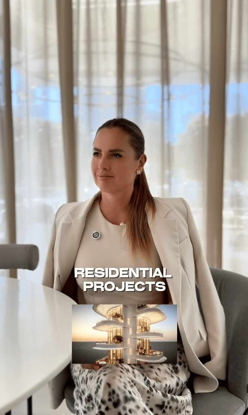 Magdolna Jano during a property market interview
