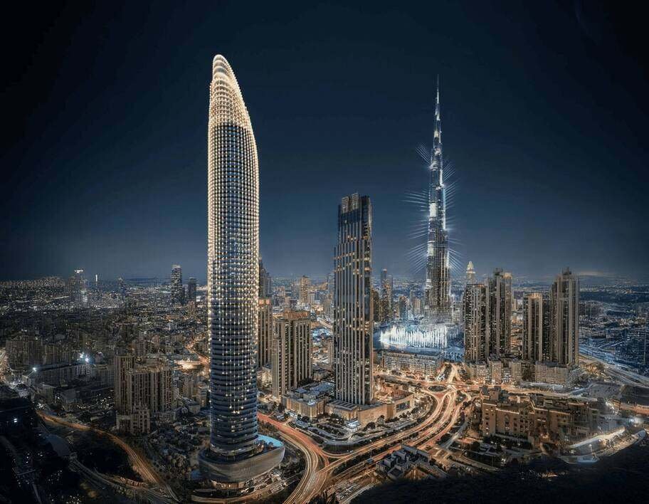Downtown Dubai skyline luxury residences