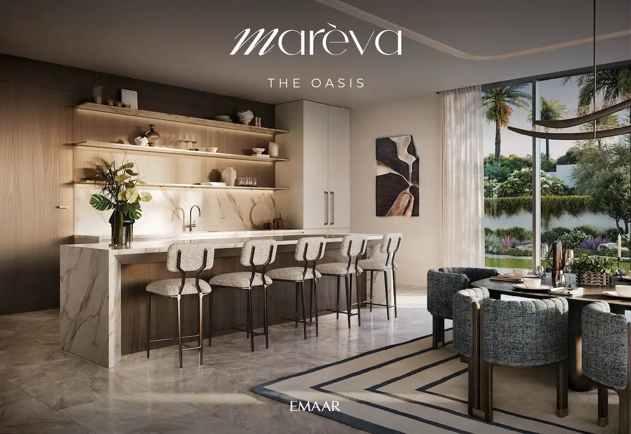 The Oasis villa modern kitchen and dining interior
